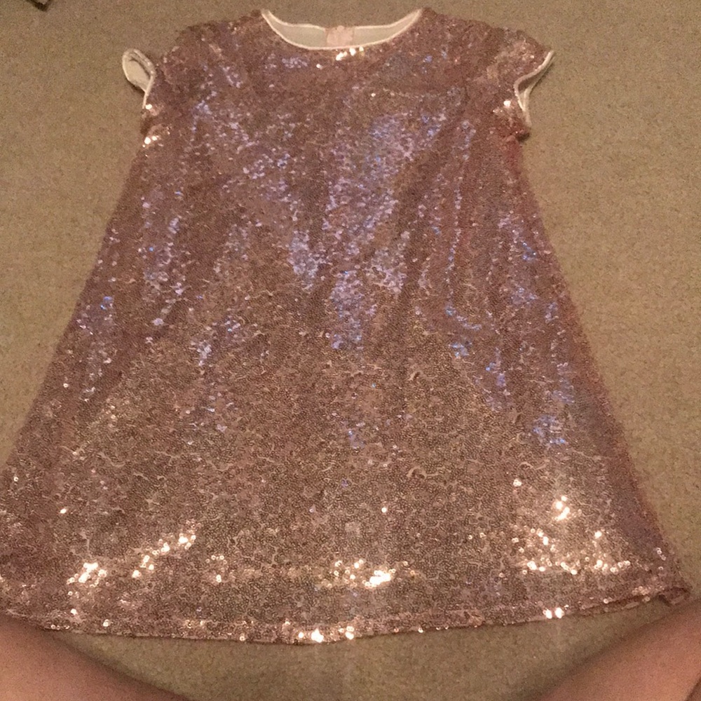Girls pink sequin Caty dress